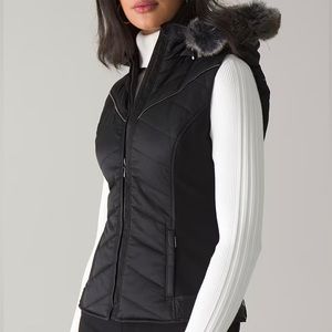 WHBM Hooded Puffer Vest WKND